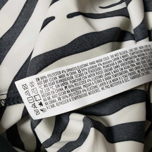 Forever 21 Plus size 1X Black & White Zebra Print Cami Maxi Dress - Picture 9 of 10